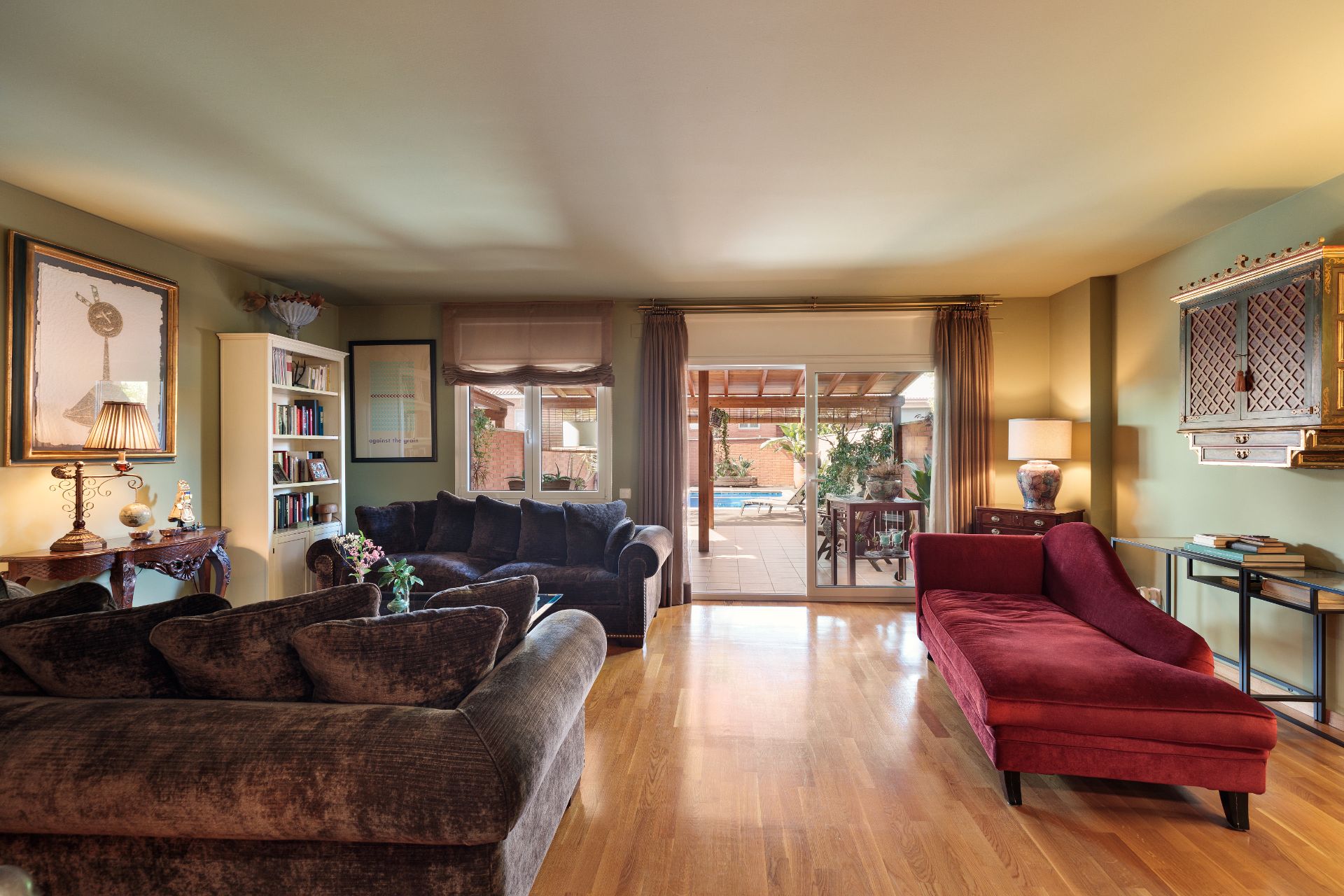 Living room of Single-family semi-detached for sale in Sant Quirze del Vallès  with Air Conditioner, Heating and Private garden
