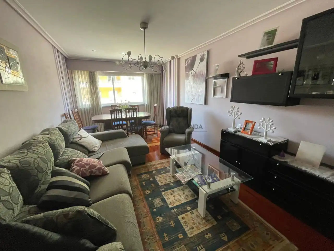 Sala de estar de Piso de alquiler en Ourense Capital  con Calefacción y Amueblado