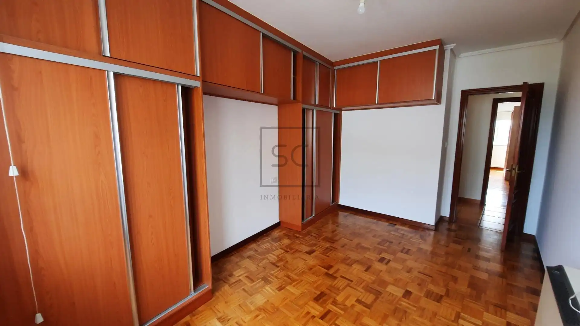 Bedroom of Flat for rent in Ferrol  with Heating, Terrace and Furnished
