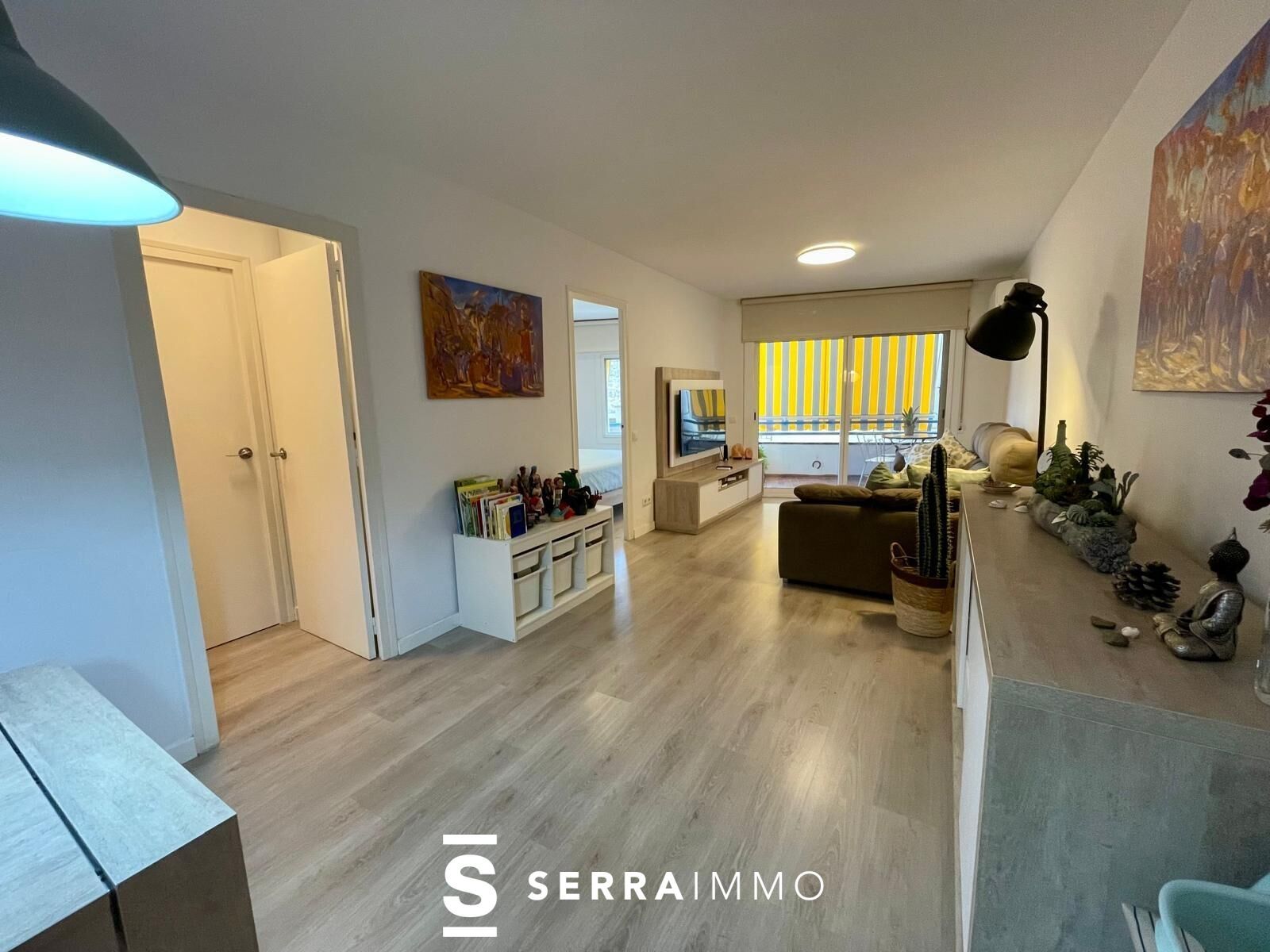 Sala d'estar de Pis en venda en Vilanova i la Geltrú amb Aire condicionat i Terrassa