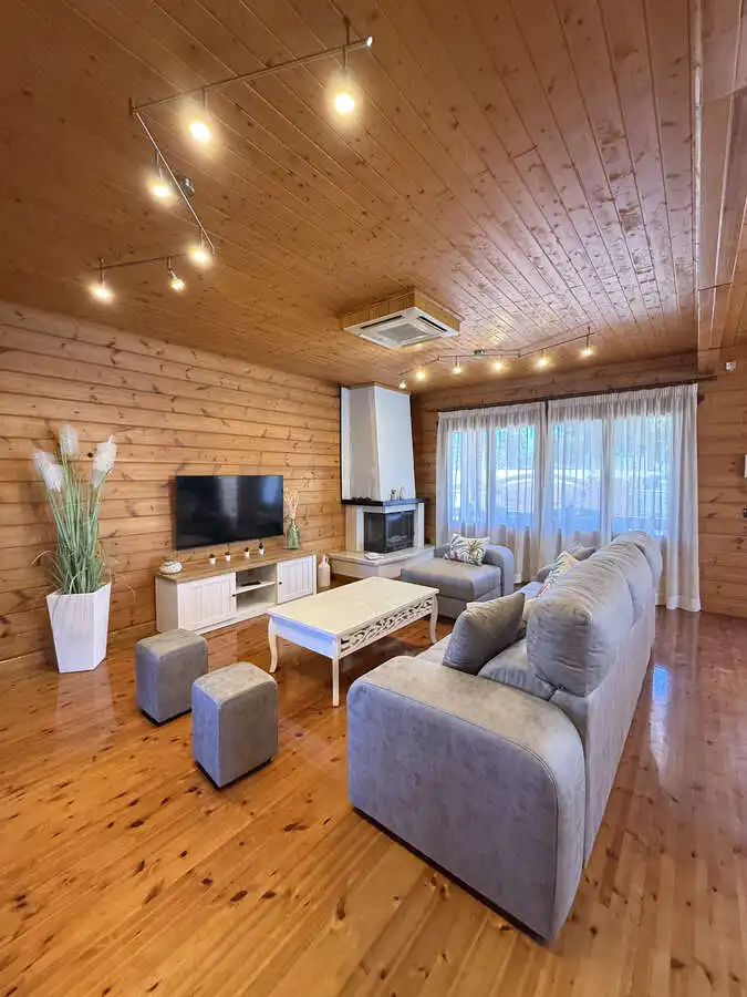 Sala de estar de Casa o chalet de alquiler en Roquetas de Mar con Jardín privado, Piscina y Amueblado