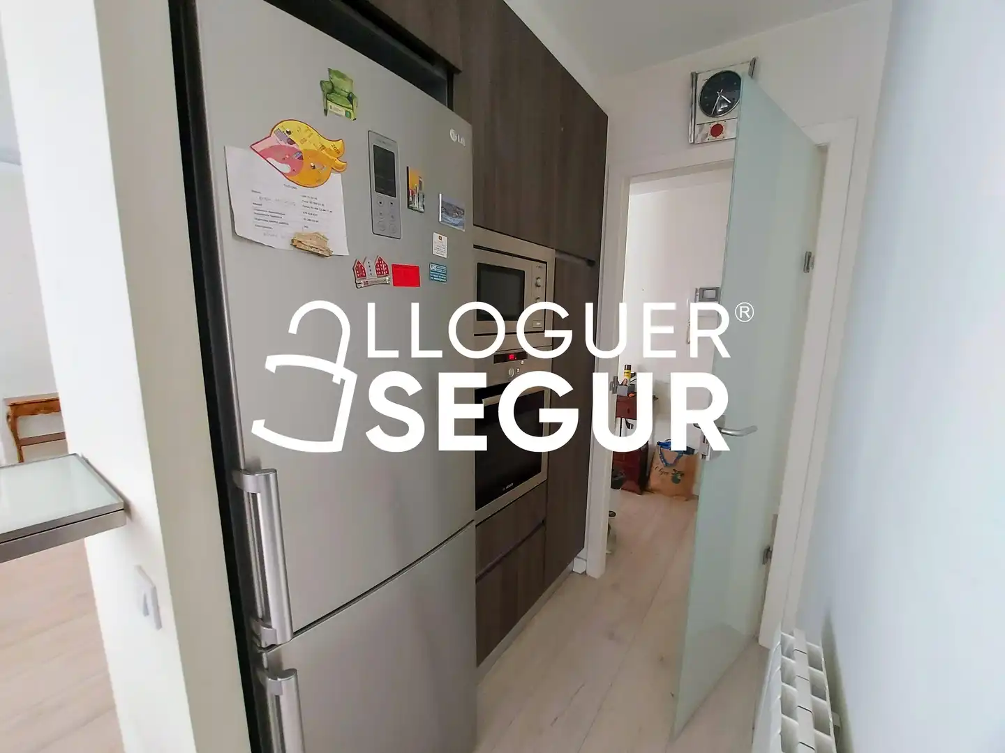 Küche von Wohnung zur Miete in Barcelona mit Klimaanlage und Heizung