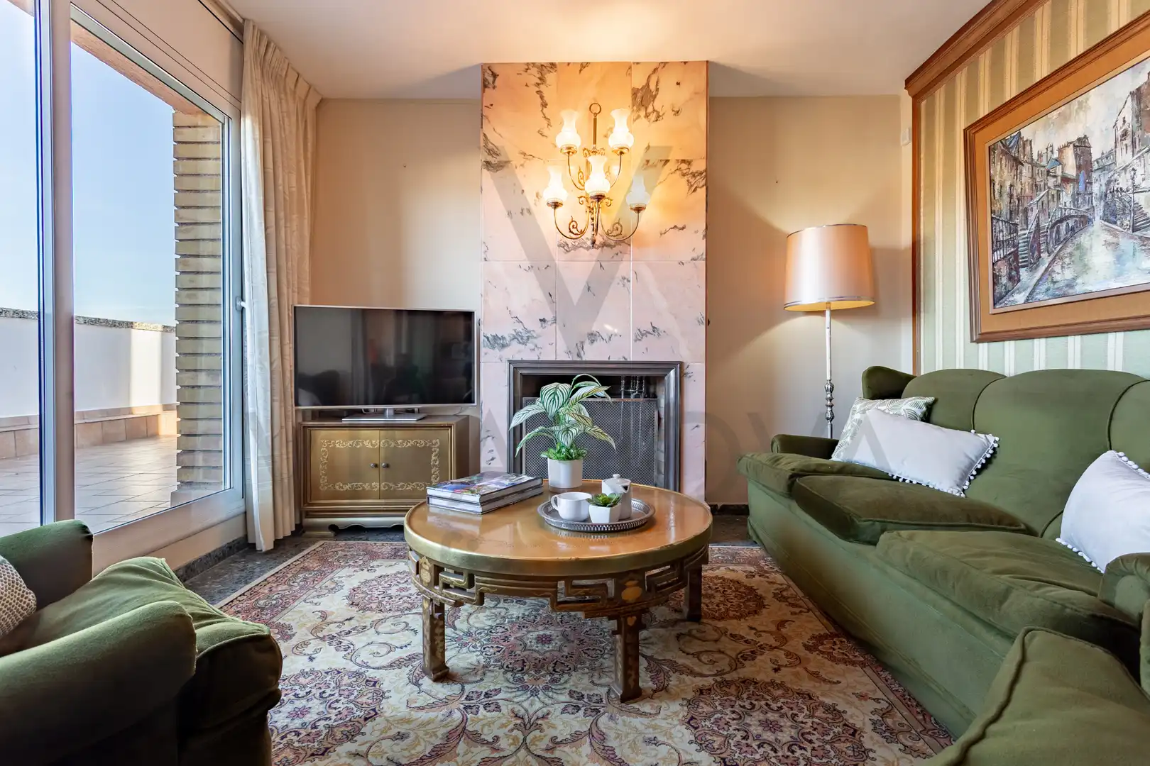 Wohnzimmer von Dachboden zum Verkauf in Reus mit Heizung, Terrasse und Abstellraum