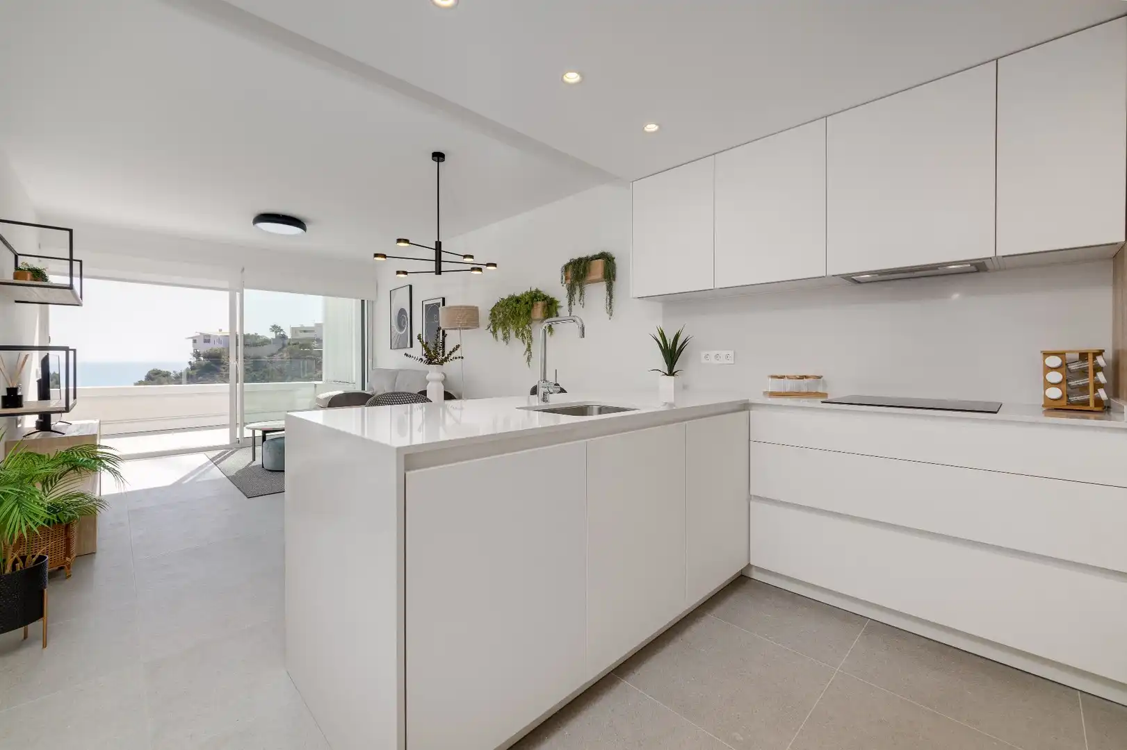 Cocina de Apartamento en venta en Villajoyosa / La Vila Joiosa con Aire acondicionado, Calefacción y Terraza