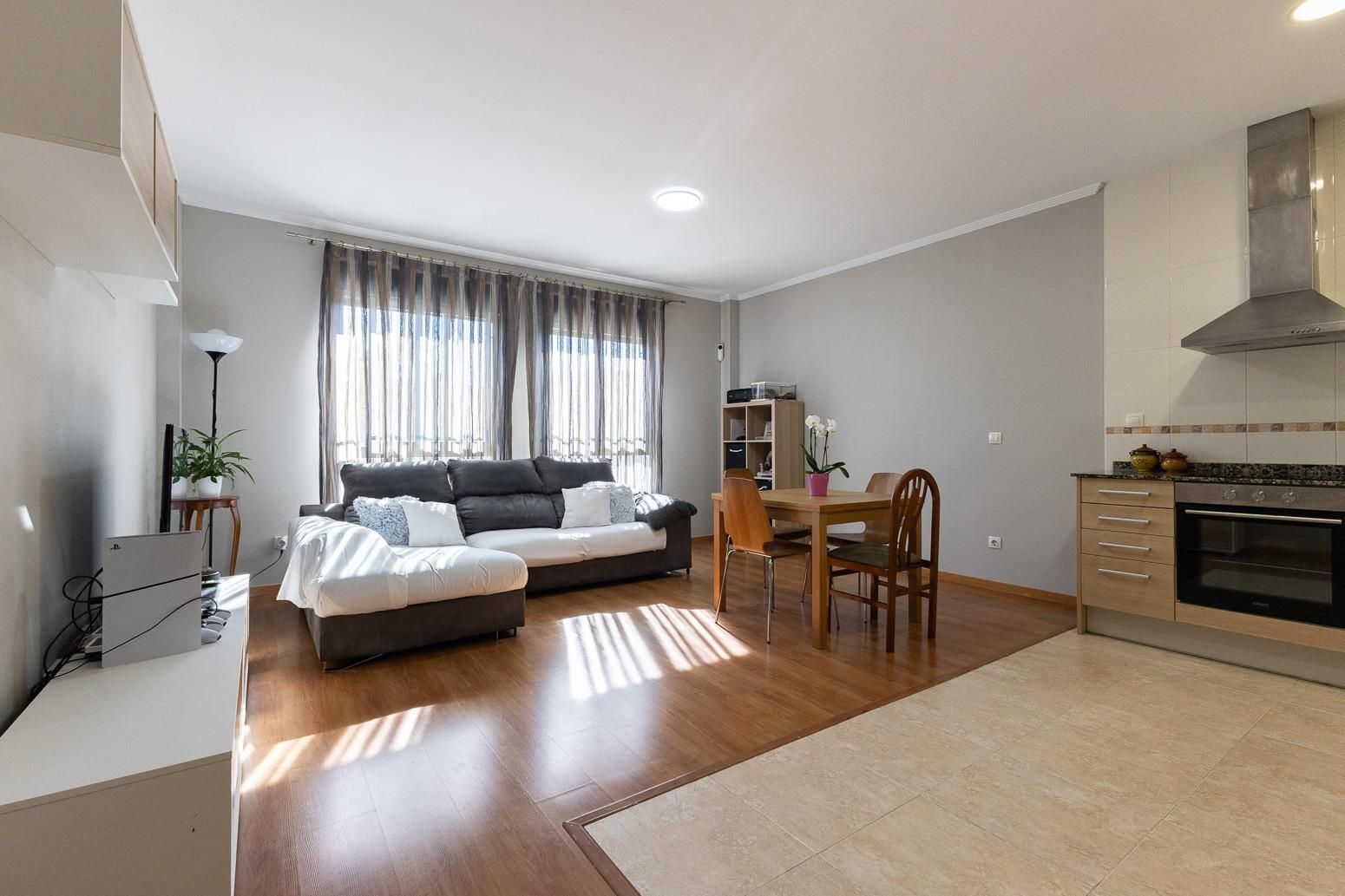 Sala d'estar de Pis en venda en Massamagrell amb Aire condicionat, Parquet i Terrassa