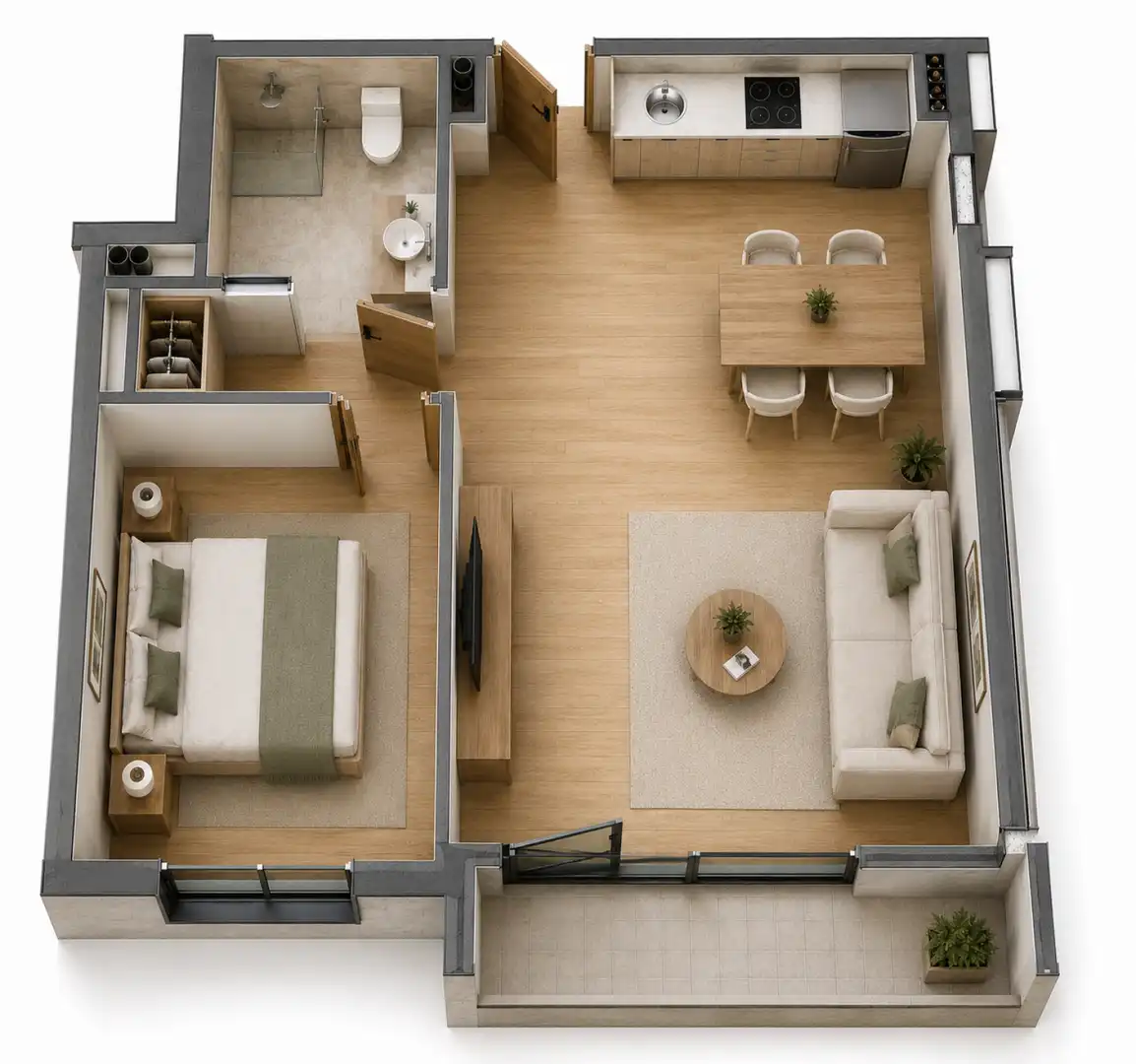 Sala de estar de Ático en venta en Colindres con Calefacción y Terraza