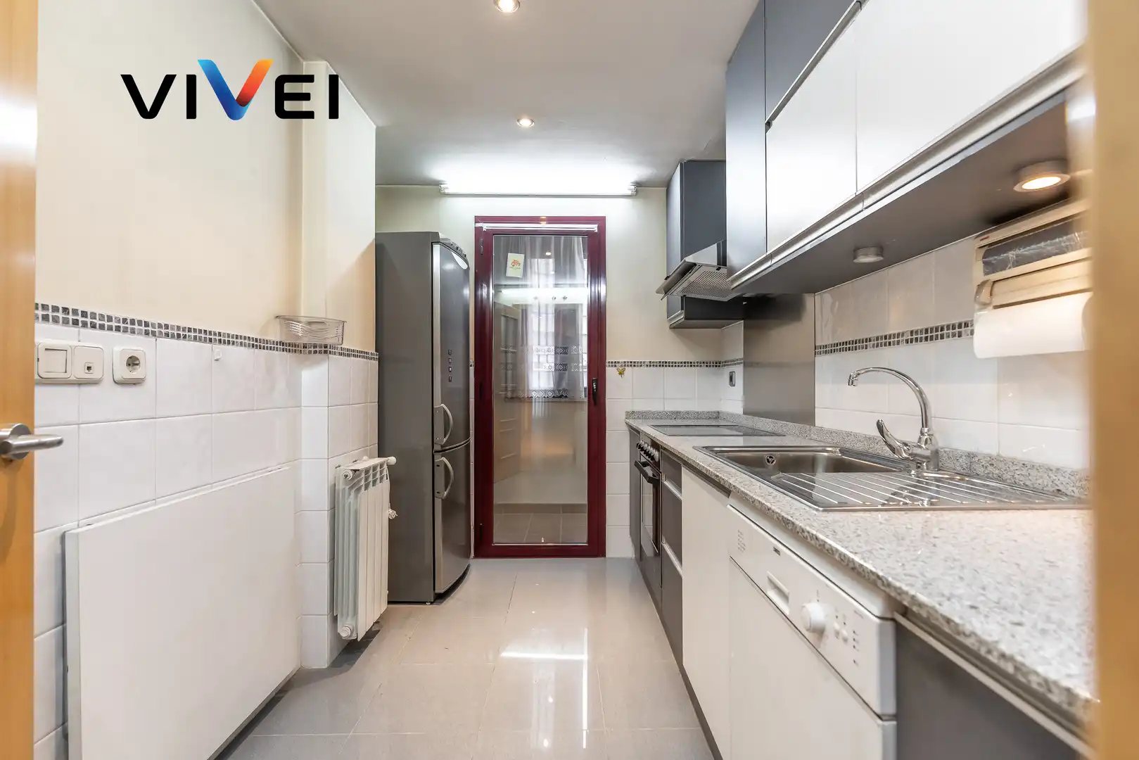 Kitchen of Flat for sale in Madrid  with Heating, Terrace and Storage room