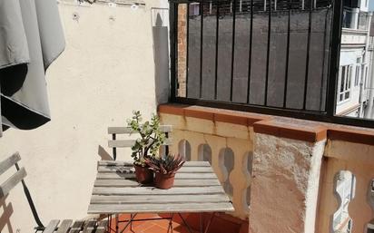 Balcony of Attic for sale in  Barcelona Capital  with Air Conditioner and Terrace