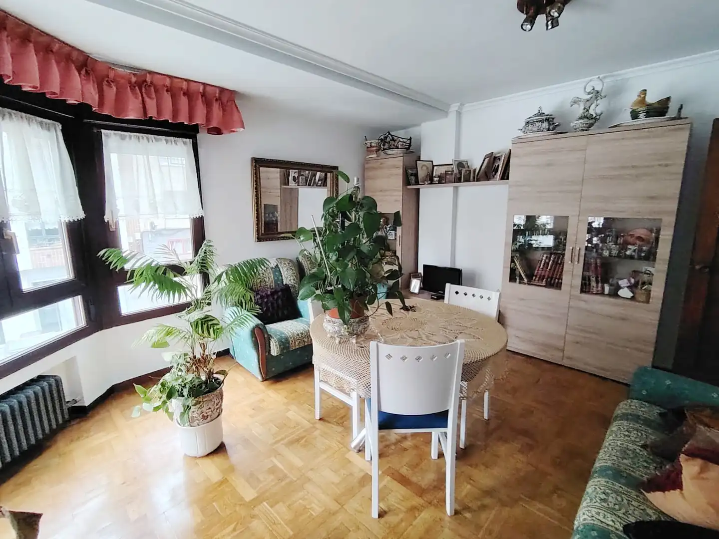 Wohnzimmer von Wohnung zum Verkauf in Gijón  mit Heizung, Parkett und Terrasse