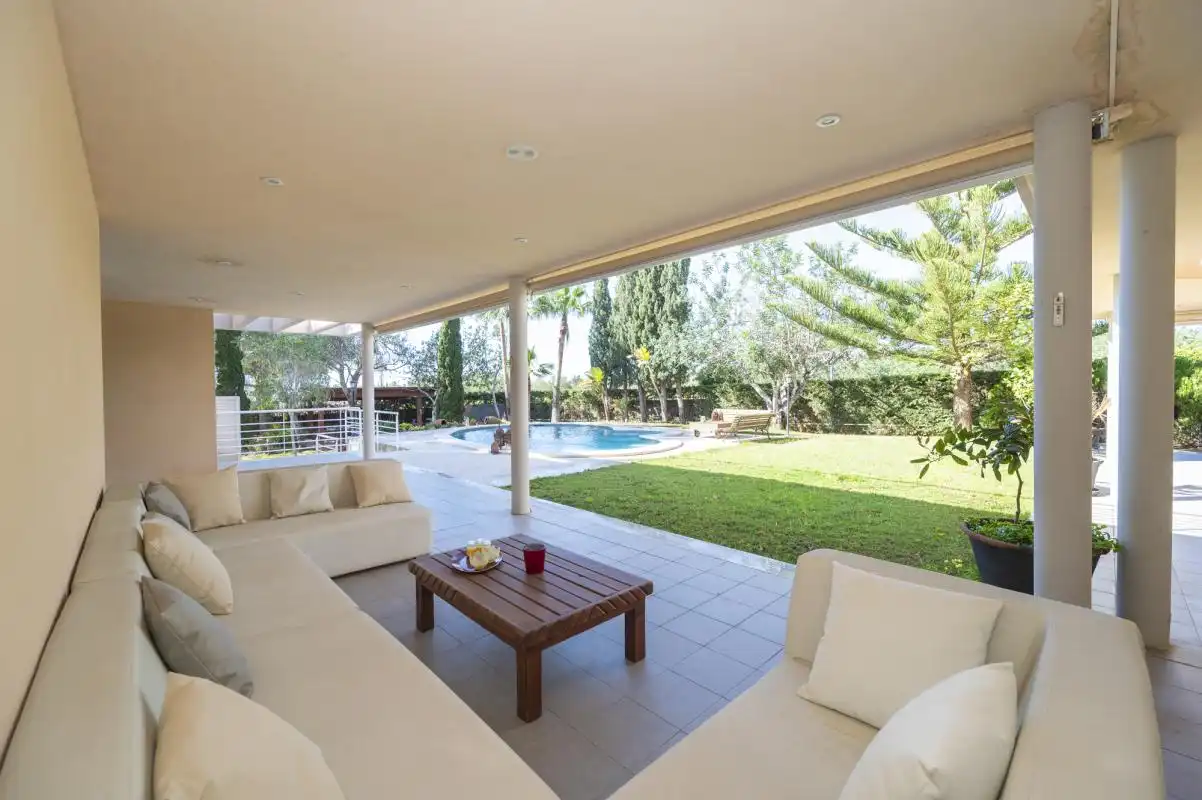 Terraza de Casa o chalet de alquiler en Sant Josep de sa Talaia con Aire acondicionado, Calefacción y Jardín privado