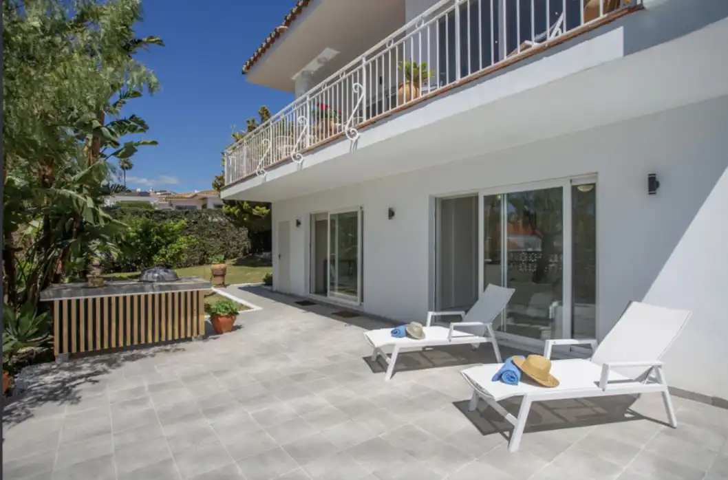 Terrassa de Casa o xalet en venda en Mijas amb Aire condicionat, Jardí privat i Terrassa