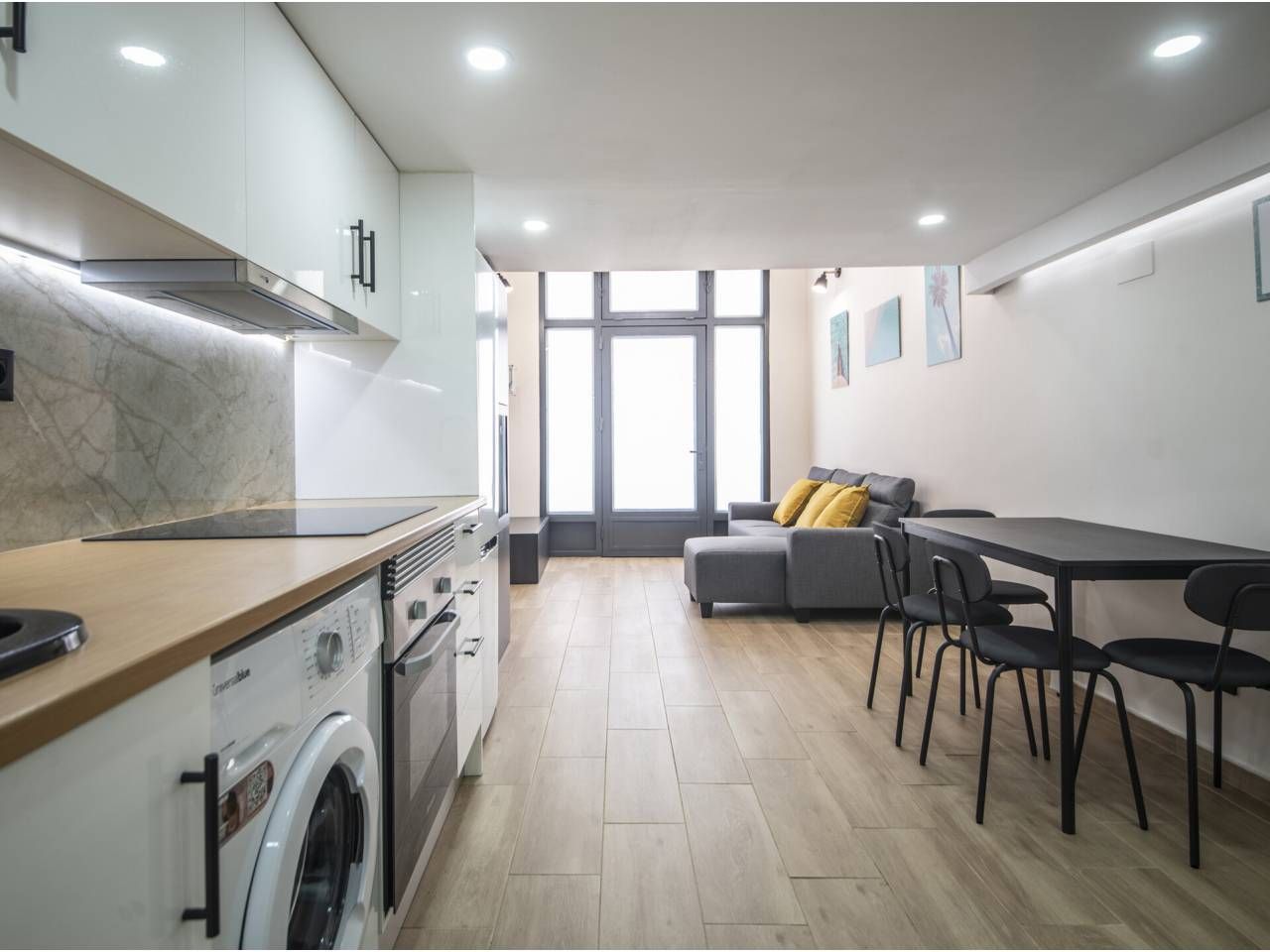 Kitchen of Study for sale in  Barcelona Capital  with Parquet flooring and Furnished