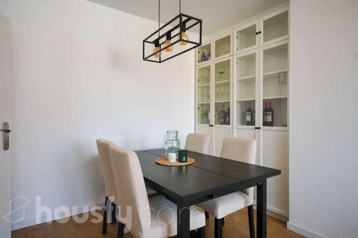 Dining room of Flat for rent in Madrid  with Air Conditioner, Heating and Furnished