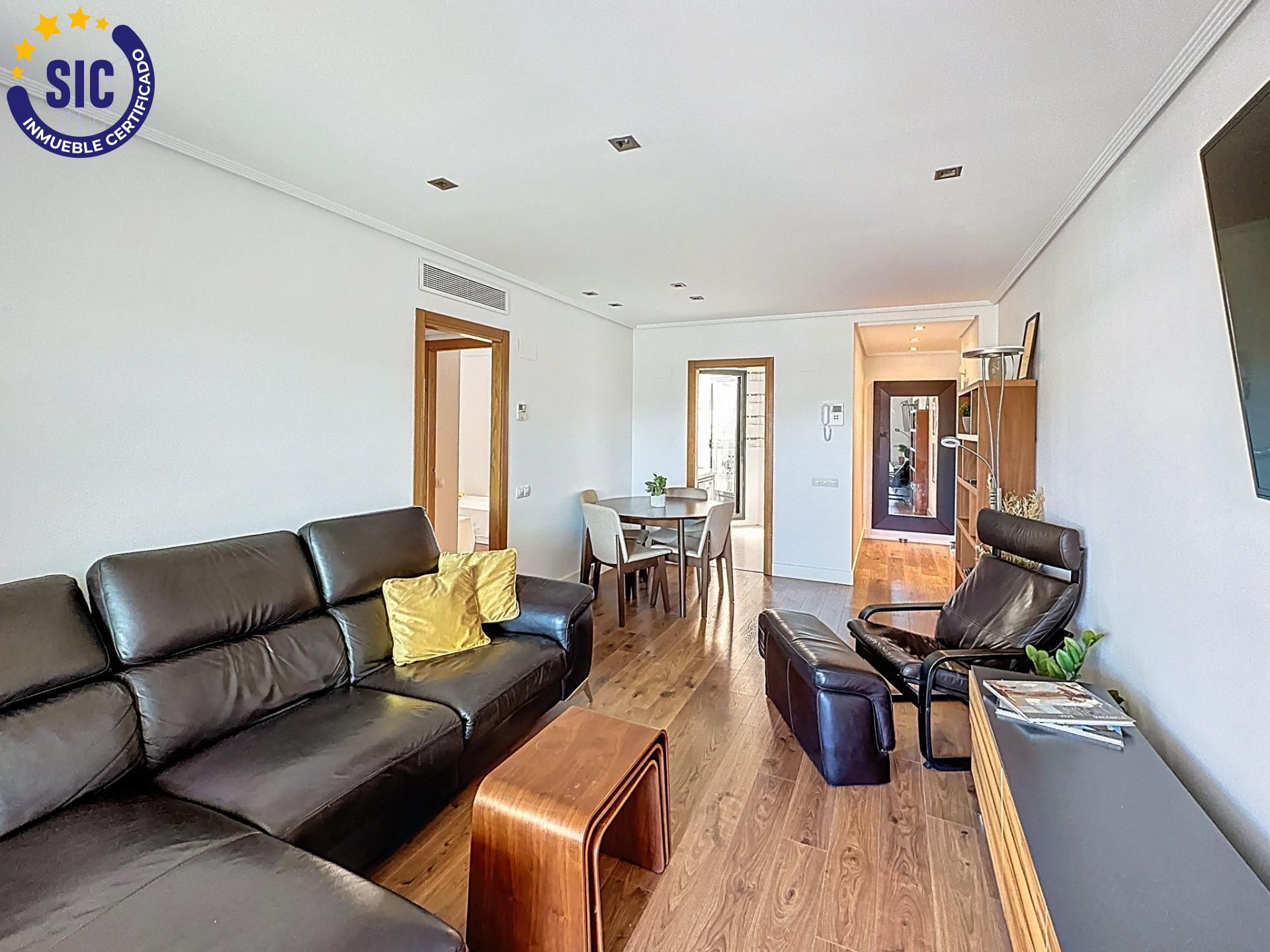 Sala de estar de Ático en venta en Alboraya con Aire acondicionado, Calefacción y Jardín privado