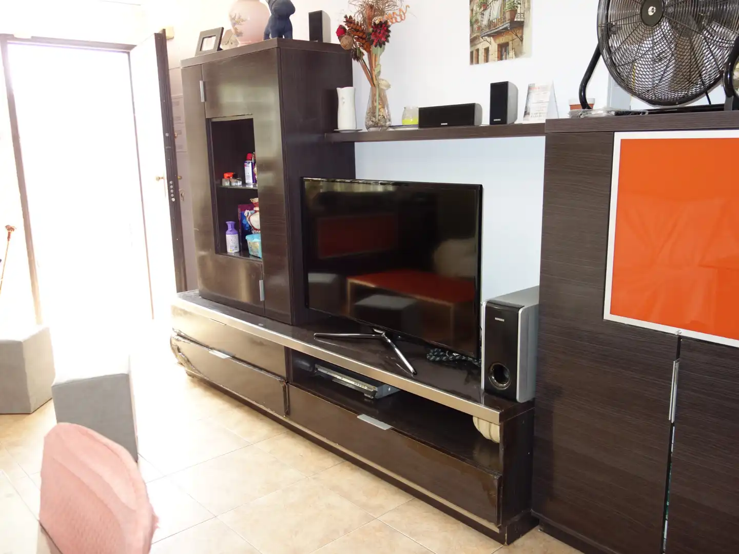 Sala d'estar de Casa adosada en venda en Almazora / Almassora amb Aire condicionat, Calefacció i Jardí privat