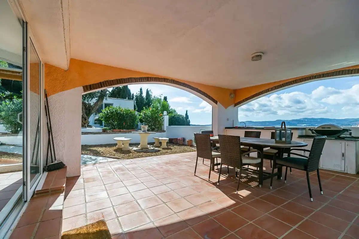 Terraza de Casa o chalet en venta en Mijas con Aire acondicionado, Calefacción y Jardín privado