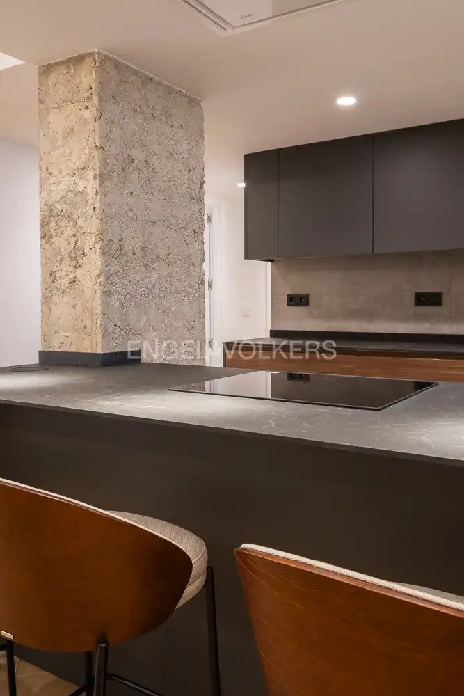 Cuina de Pis de lloguer en Valencia amb Aire condicionat, Calefacció i Parquet