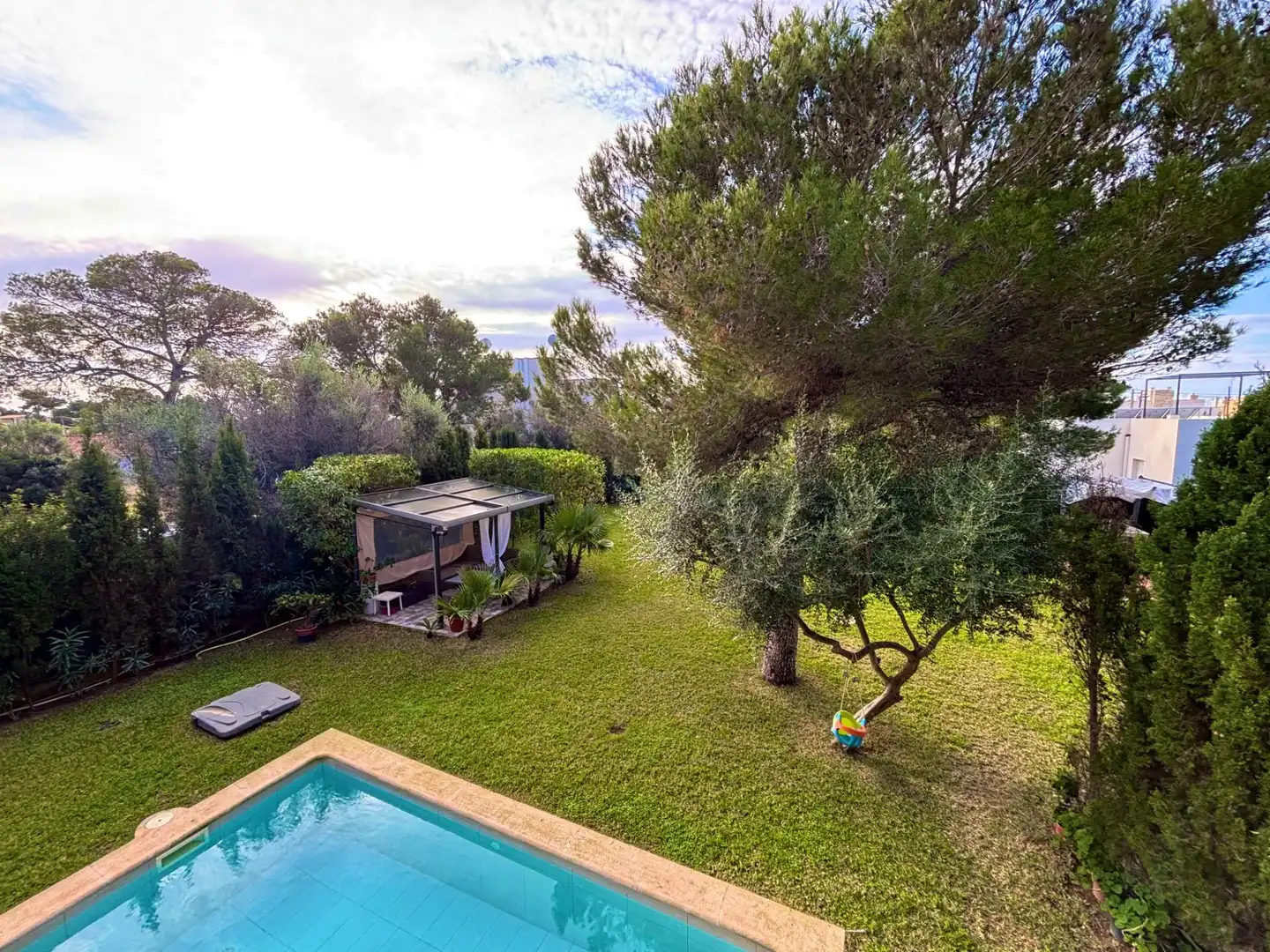 Garten von Einfamilien-Reihenhaus zum Verkauf in Llucmajor mit Heizung, Privatgarten und Terrasse