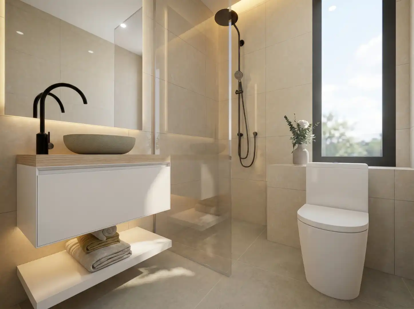 Bathroom of Houses for sale in  Palma de Mallorca  with Air Conditioner, Heating and Terrace