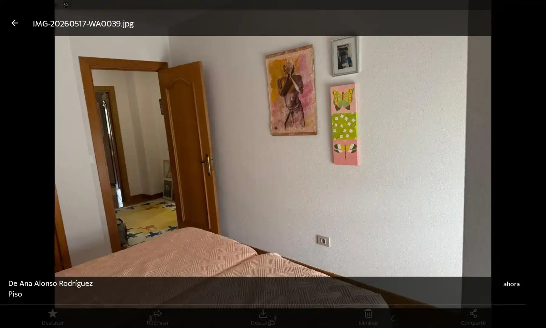 Bedroom of Flat for rent in Viveiro  with Parquet flooring and Furnished