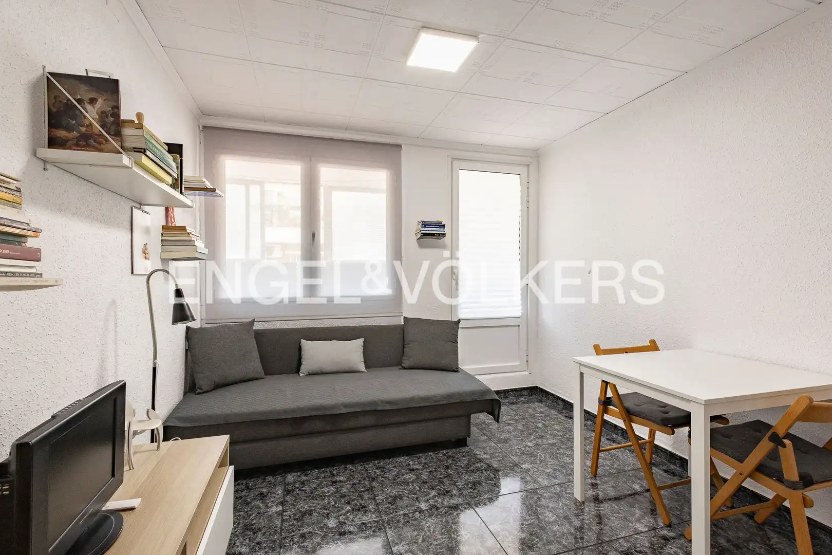 Sala de estar de Piso en venta en Esplugues de Llobregat con Calefacción y Terraza