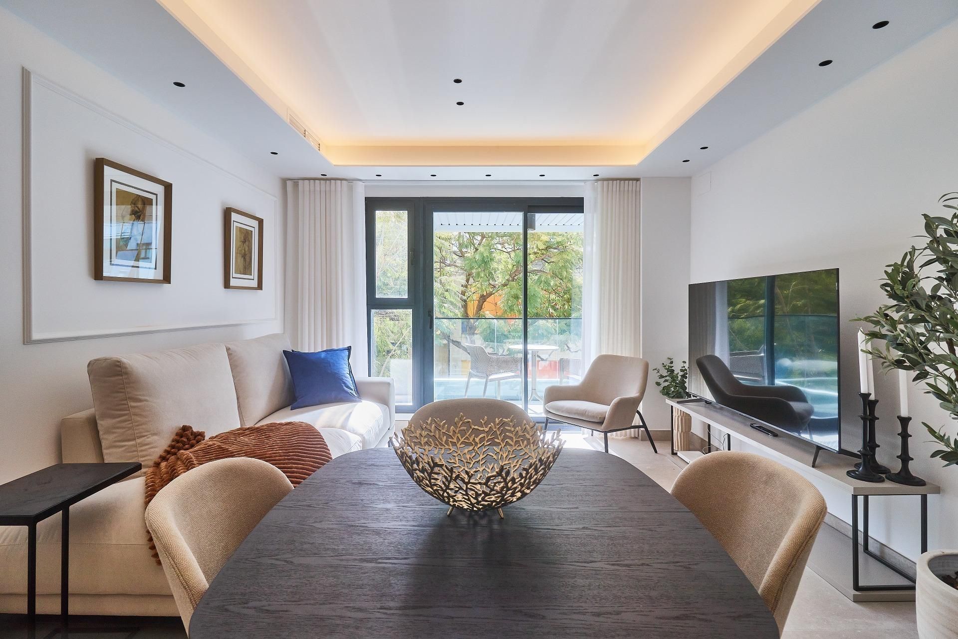 Sala d'estar de Apartament en venda en Fuengirola amb Aire condicionat, Calefacció i Terrassa