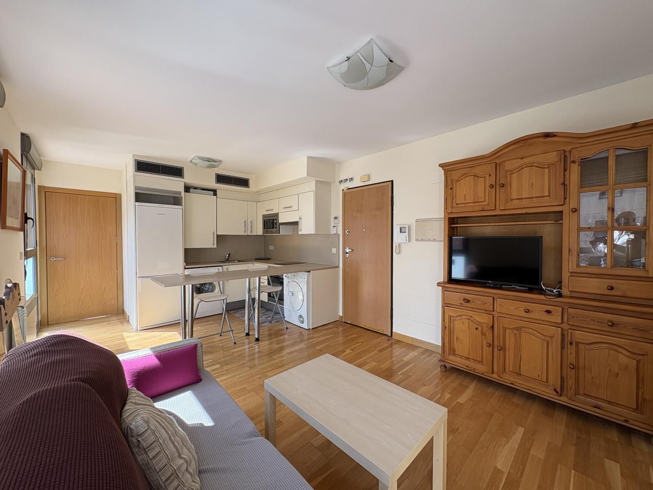 Living room of Flat for rent in  Madrid Capital  with Air Conditioner, Heating and Furnished