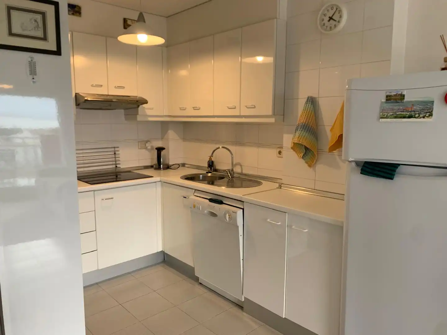 Kitchen of Flat for sale in Roses  with Air Conditioner, Heating and Terrace