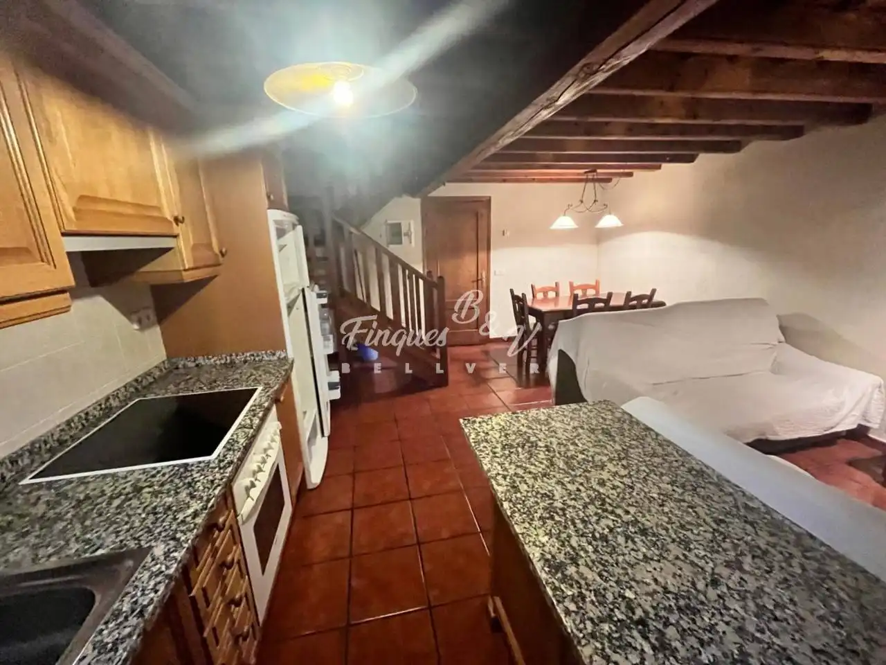 Küche von Wohnung zur Miete in Llívia mit Heizung, Parkett und Möbliert