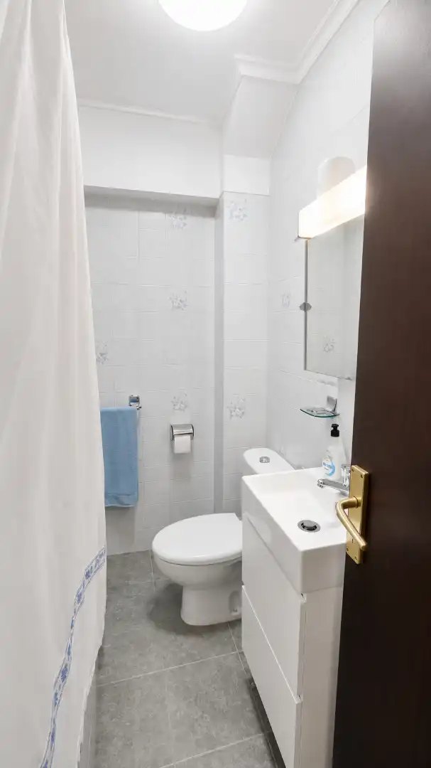Baño de Piso de alquiler en Santander con Amueblado y Horno