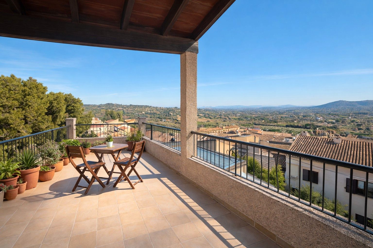 Terrassa de Casa adosada en venda en Selva amb Terrassa, Traster i Moblat