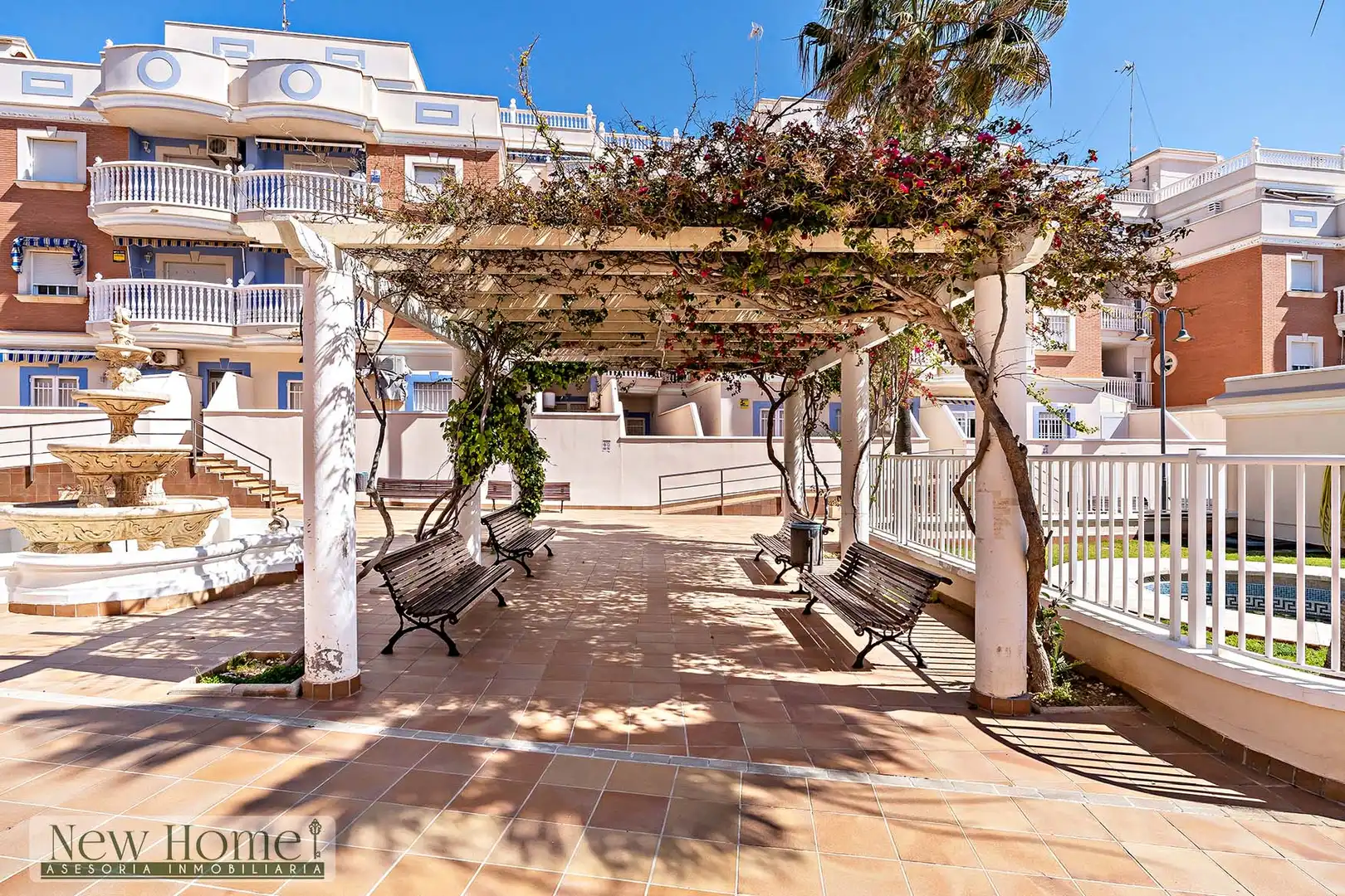 Terrace of Flat for sale in Roquetas de Mar  with Terrace, Swimming Pool and Furnished