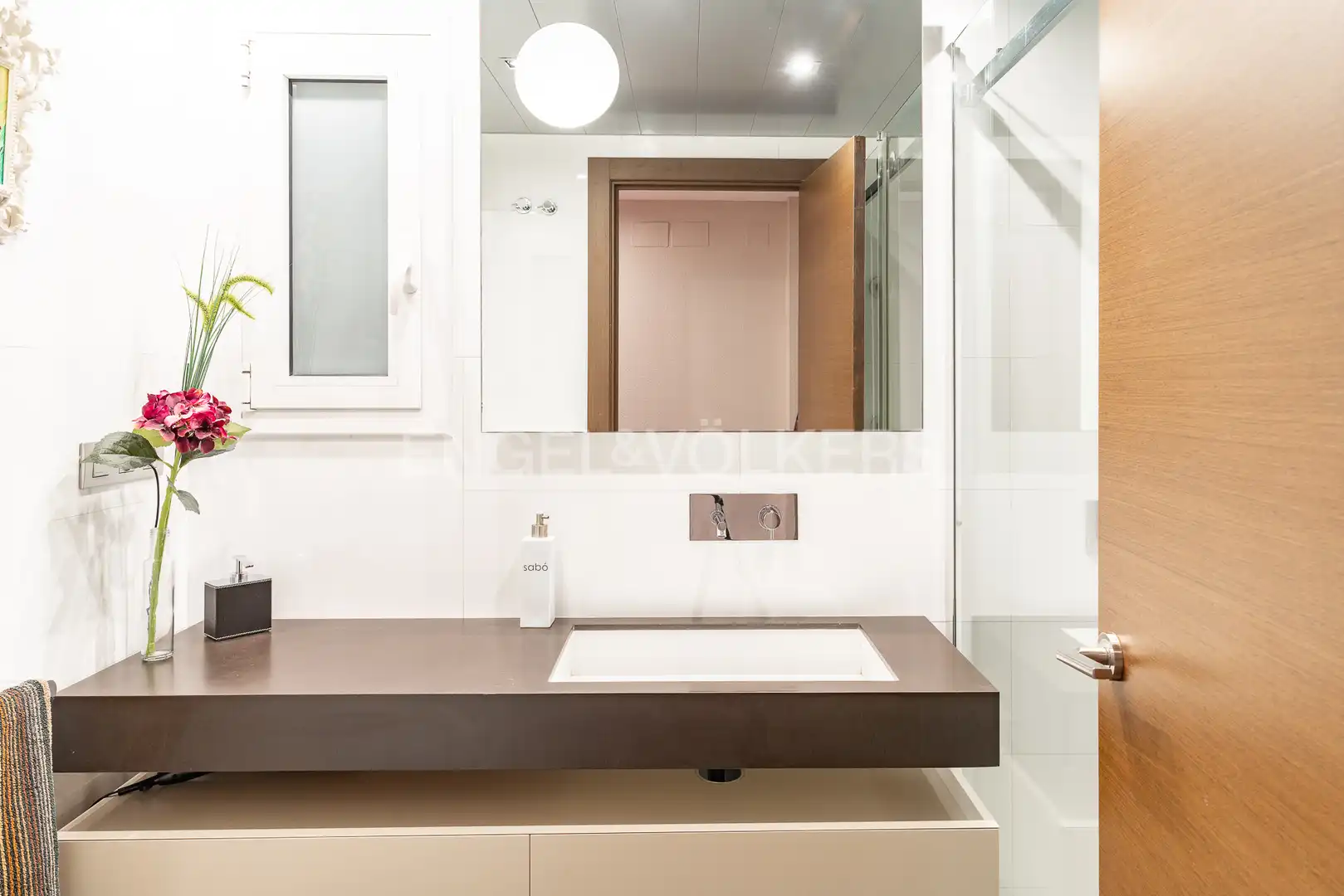 Bathroom of Flat for rent in Caldes d'Estrac  with Air Conditioner, Heating and Private garden