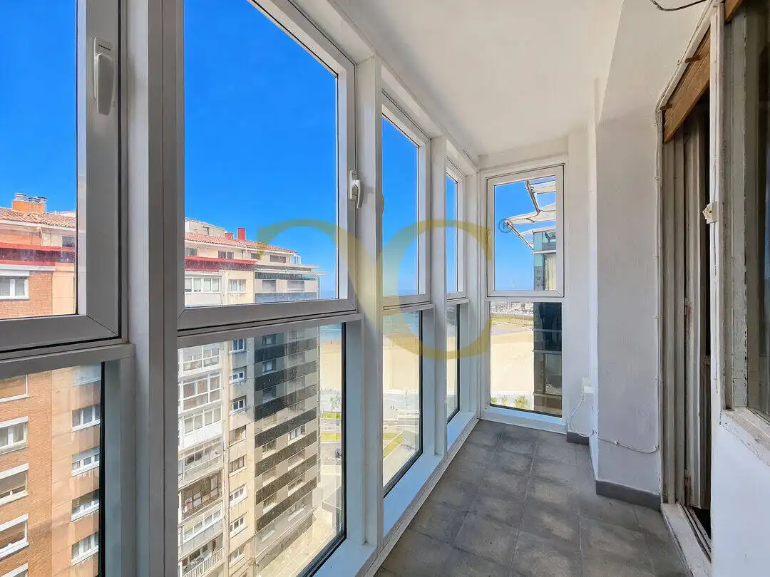 Balcony of Flat for sale in Gijón   with Heating and Terrace