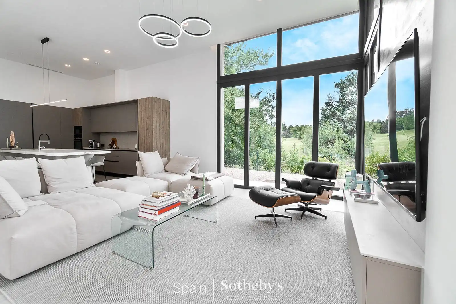 Sala d'estar de Casa o xalet en venda en Navata amb Aire condicionat, Jardí privat i Terrassa