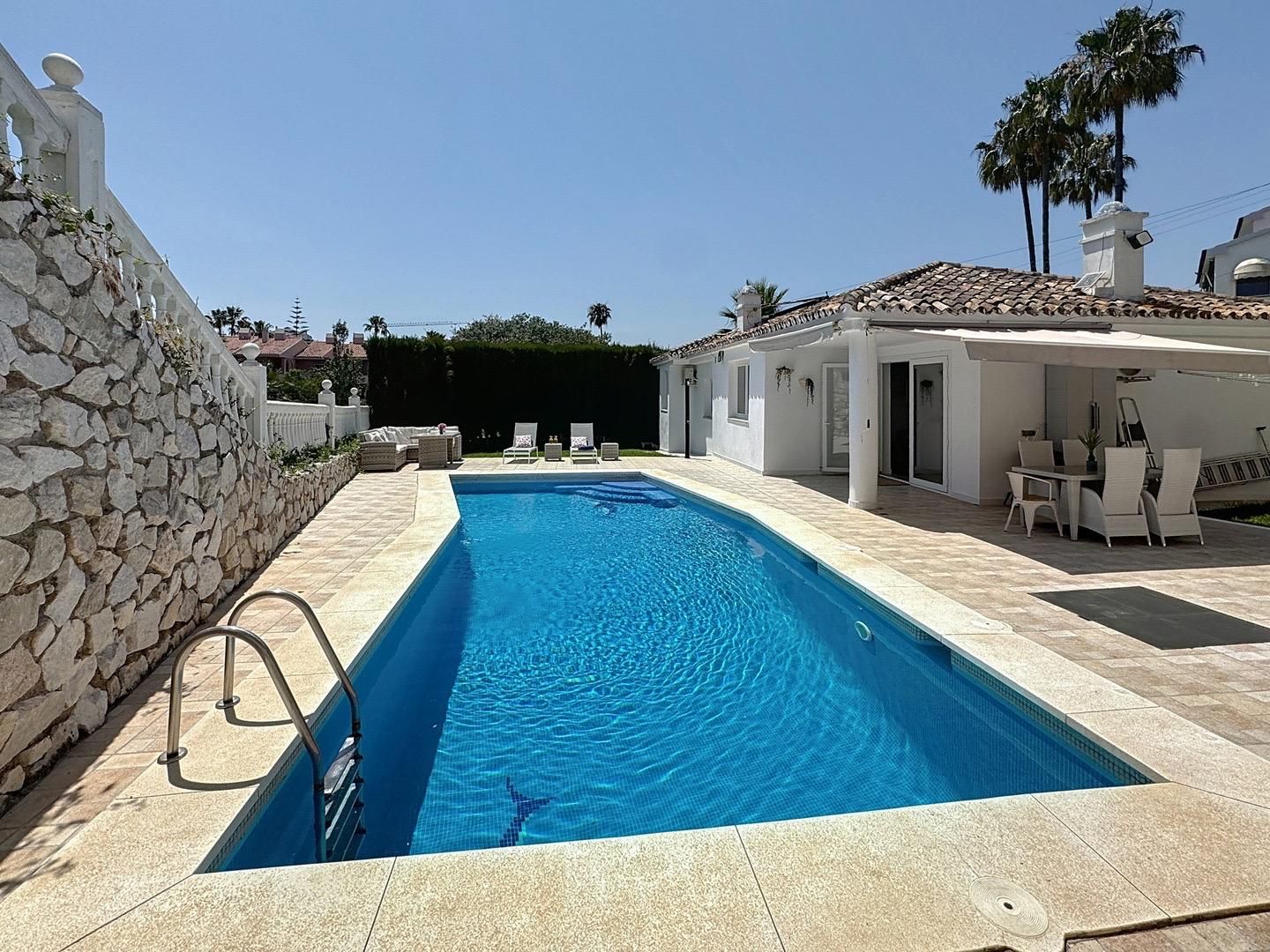 Piscina de Casa o xalet en venda en Mijas amb Jardí privat, Terrassa i Piscina