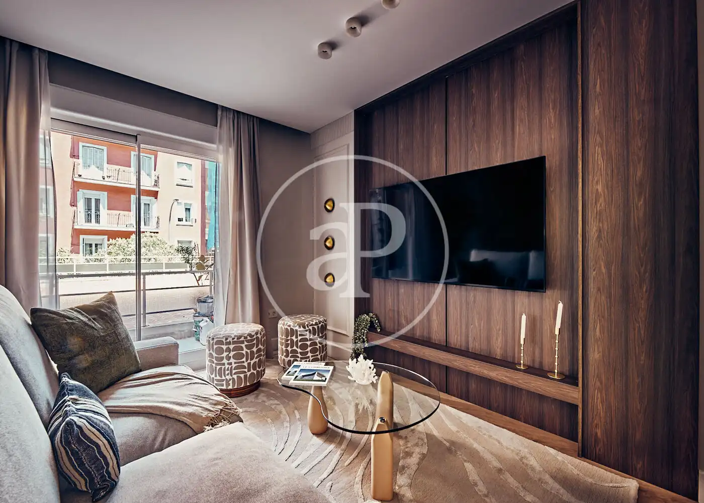 Wohnzimmer von Wohnung zum Verkauf in Madrid mit Klimaanlage, Heizung und Terrasse
