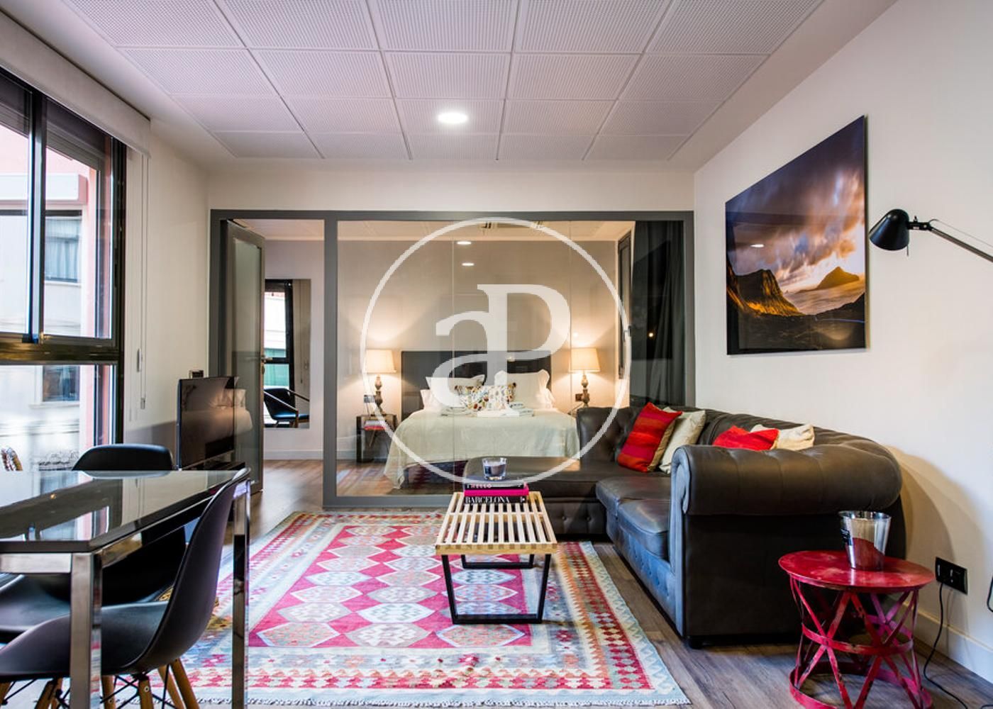 Bedroom of Flat to rent in  Barcelona Capital  with Air Conditioner, Heating and Furnished