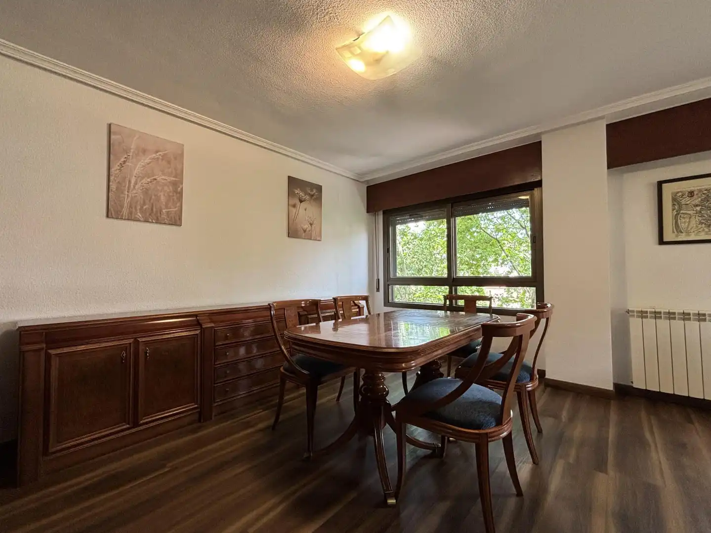Dining room of Flat for rent in Madrid  with Air Conditioner, Heating and Parquet flooring