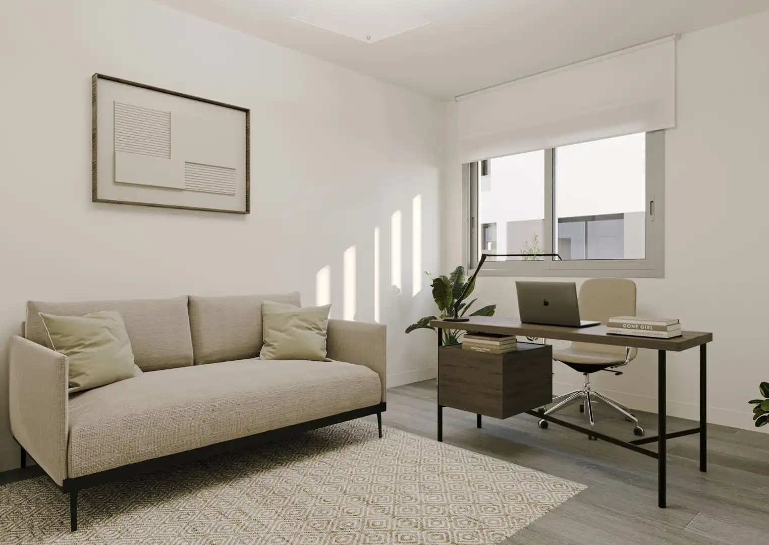 Sala d'estar de Apartament en venda en Ses Salines amb Aire condicionat, Calefacció i Terrassa