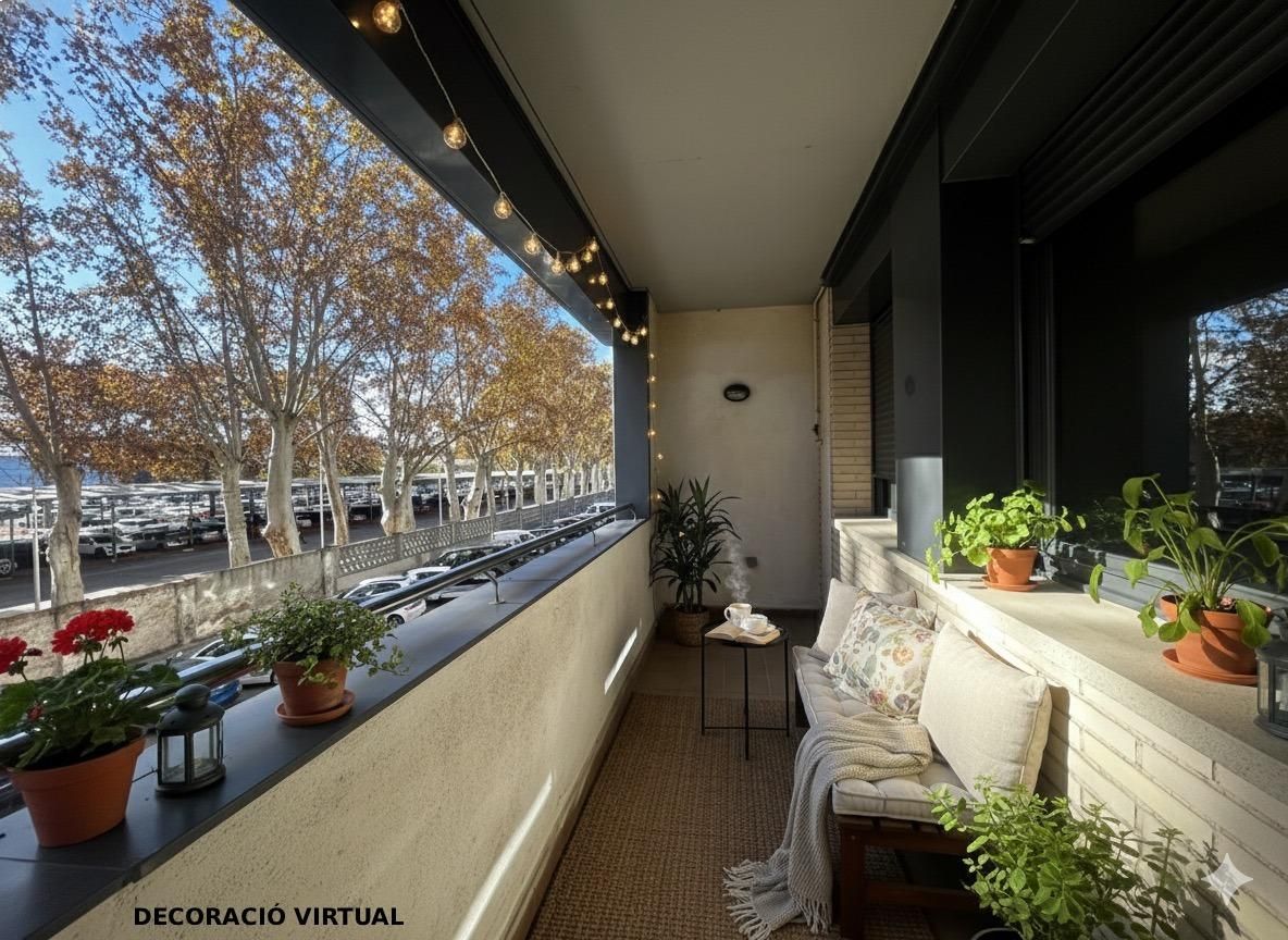Balcony of Flat for sale in  Lleida Capital  with Air Conditioner, Heating and Private garden