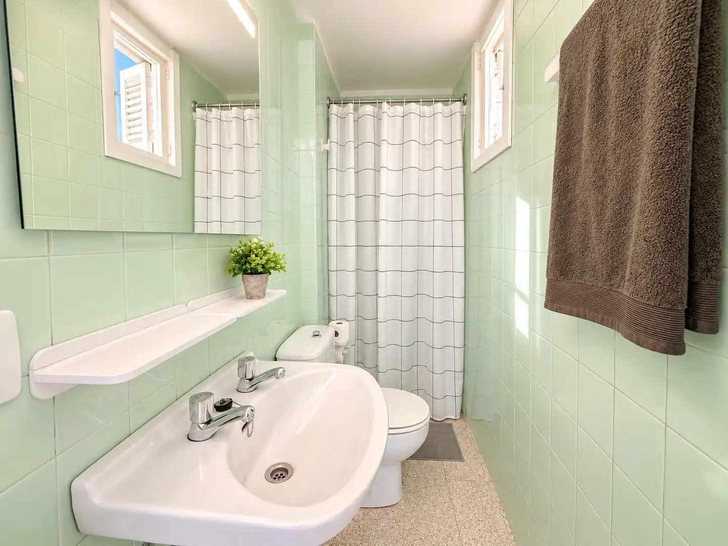 Baño de Ático de alquiler en  Palma de Mallorca con Aire acondicionado, Terraza y Amueblado