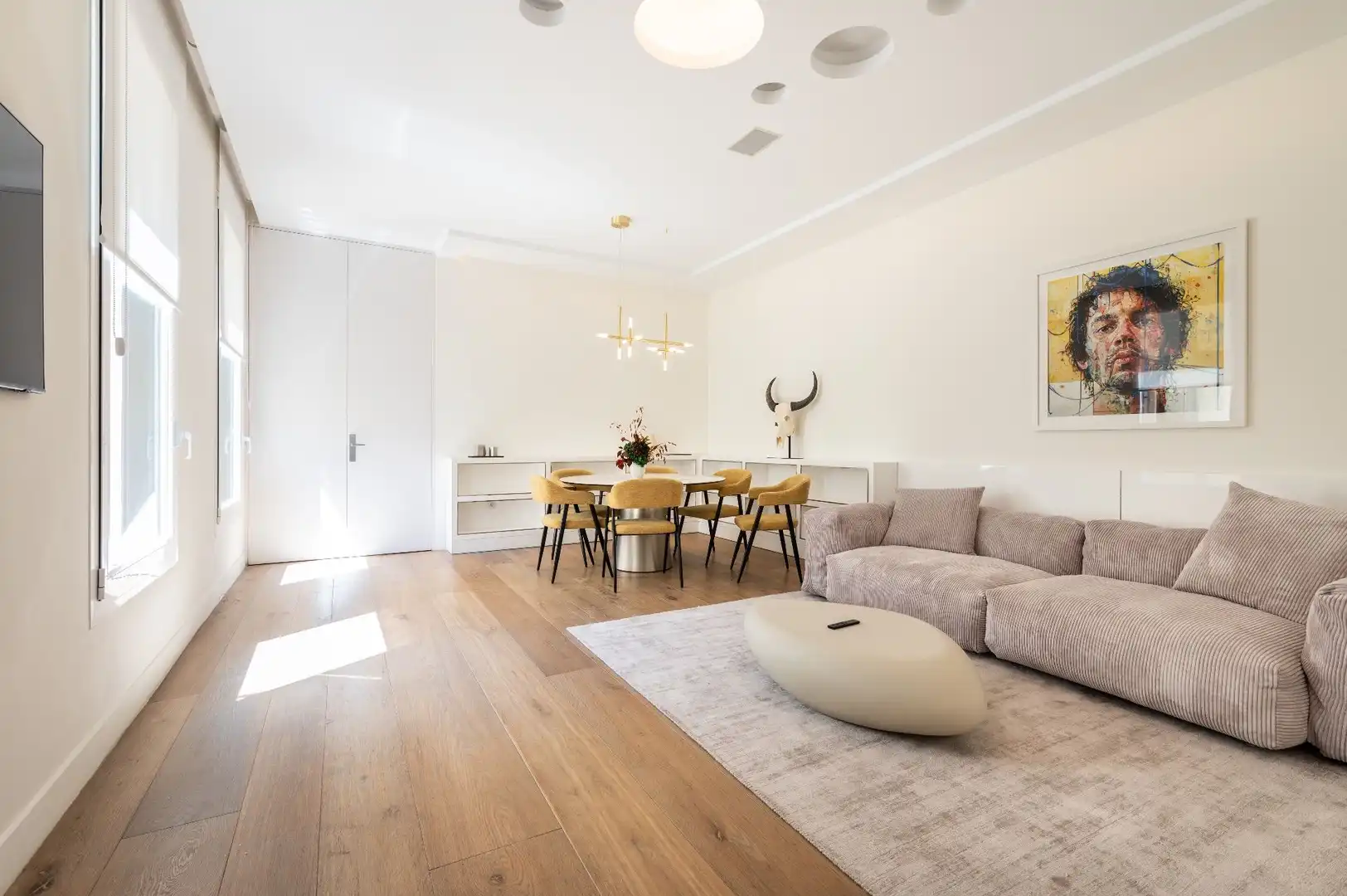 Living room of Attic for rent in Madrid  with Air Conditioner, Heating and Terrace