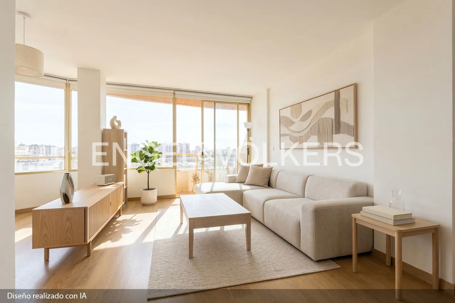 Living room of Flat for sale in  Valencia Capital  with Air Conditioner, Heating and Balcony