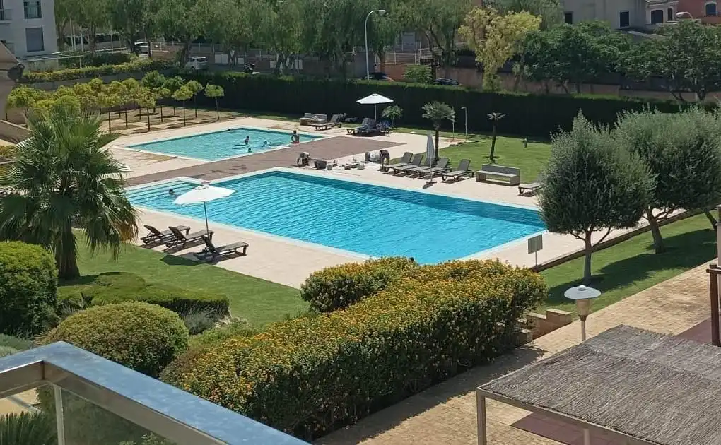 Swimming pool of Attic for sale in  Palma de Mallorca  with Air Conditioner, Heating and Private garden