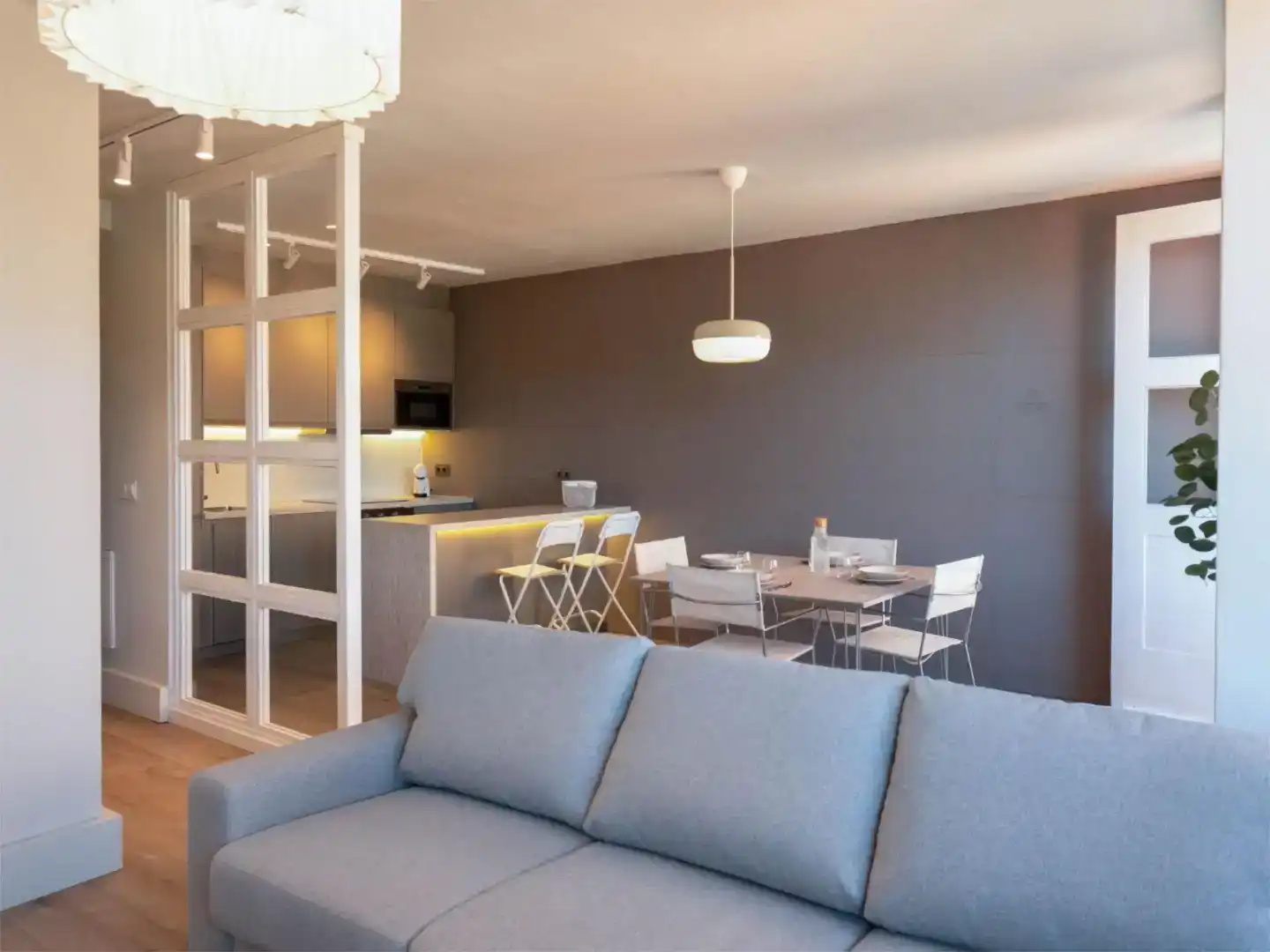 Living room of Flat for rent in Pontedeume  with Furnished and Balcony