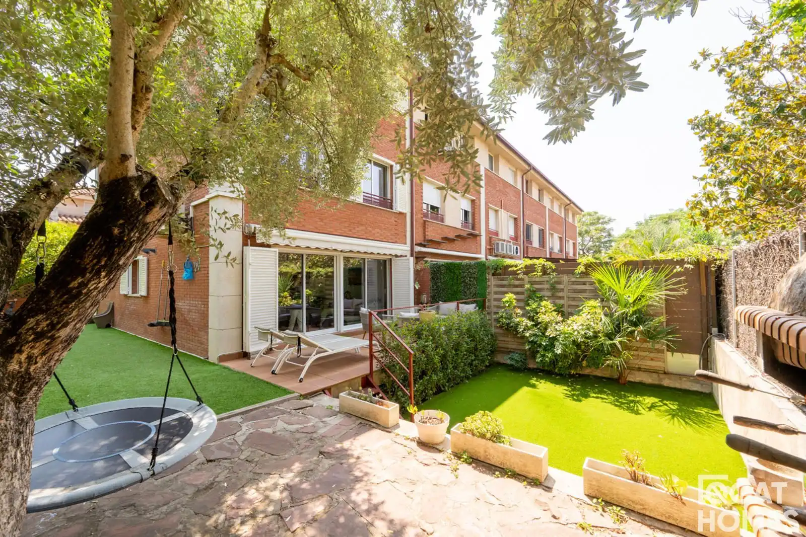 Jardín de Casa adosada en venta en Sant Cugat del Vallès con Aire acondicionado, Calefacción y Trastero