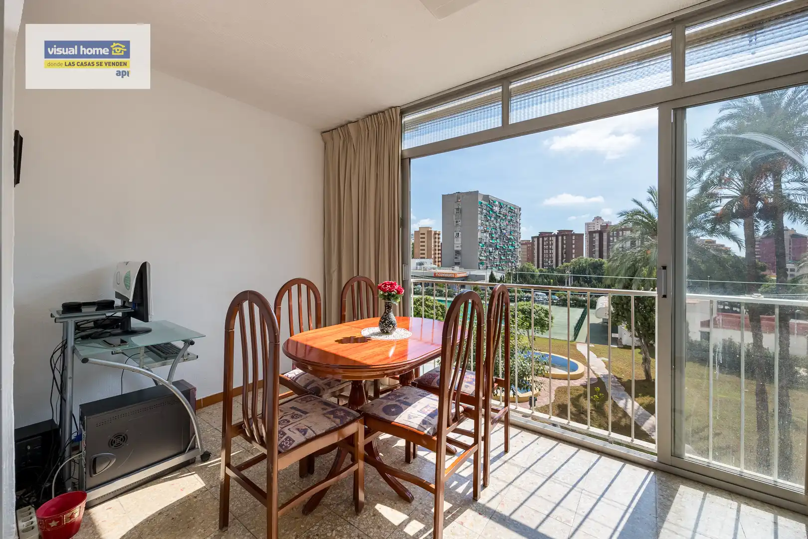Terraza de Apartamento en venta en Benidorm con Piscina y Piscina comunitaria