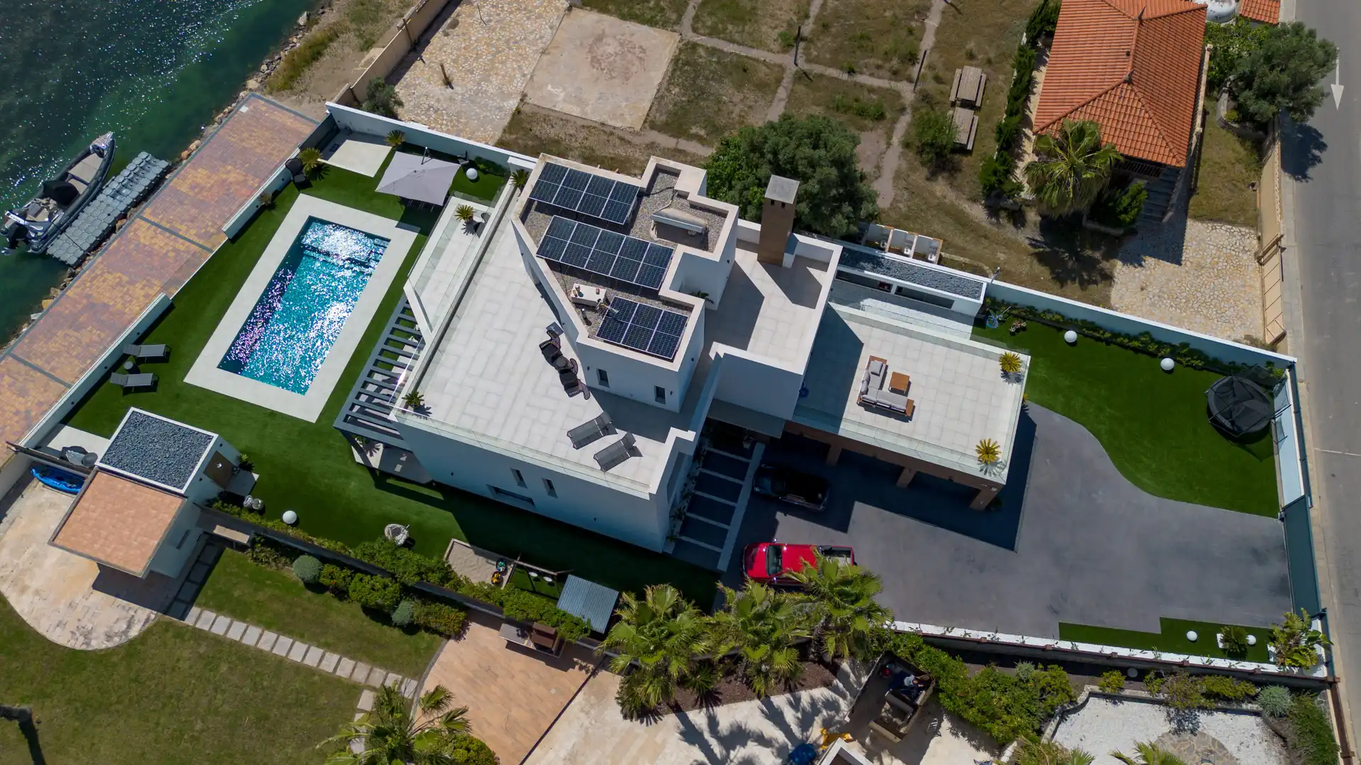 Exterior view of Houses for sale in La Manga del Mar Menor  with Storage room and Furnished