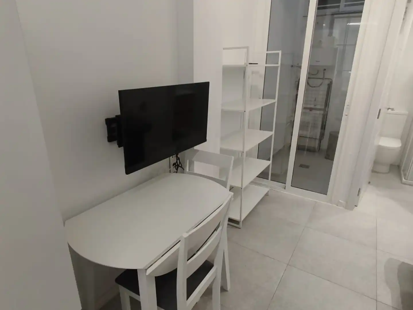 Dormitori de Apartament de lloguer en Murcia amb Aire condicionat, Moblat i Rentadora